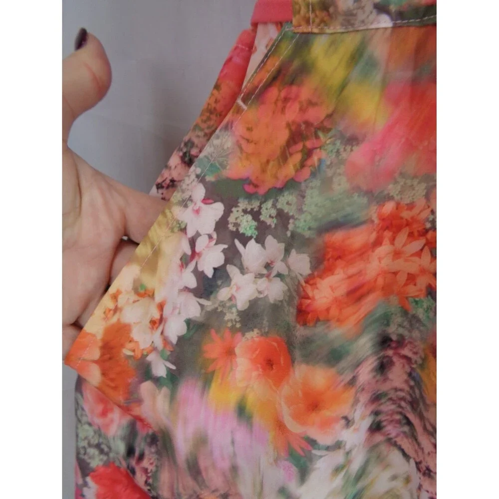 Athleta Floral Marlow Romper Renewed Bloom Pink Size Small - Picture 15 of 16